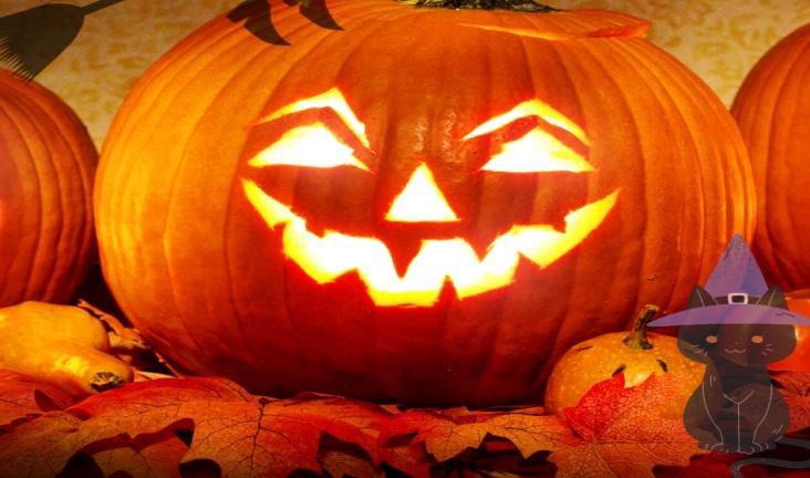 Pumpkin spooky Halloween image