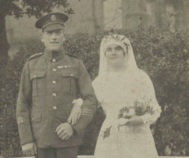 Old wedding photograph of william hunt