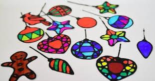 Stain glass christmas decoration