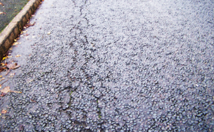 Image of cracked road surface
