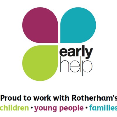 Early Help Logo - Proud to work with Rotherham's children, young people, families