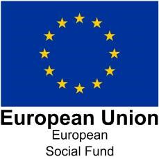 European Social Fund logo with European Flag