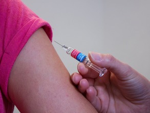 Person getting a vaccination
