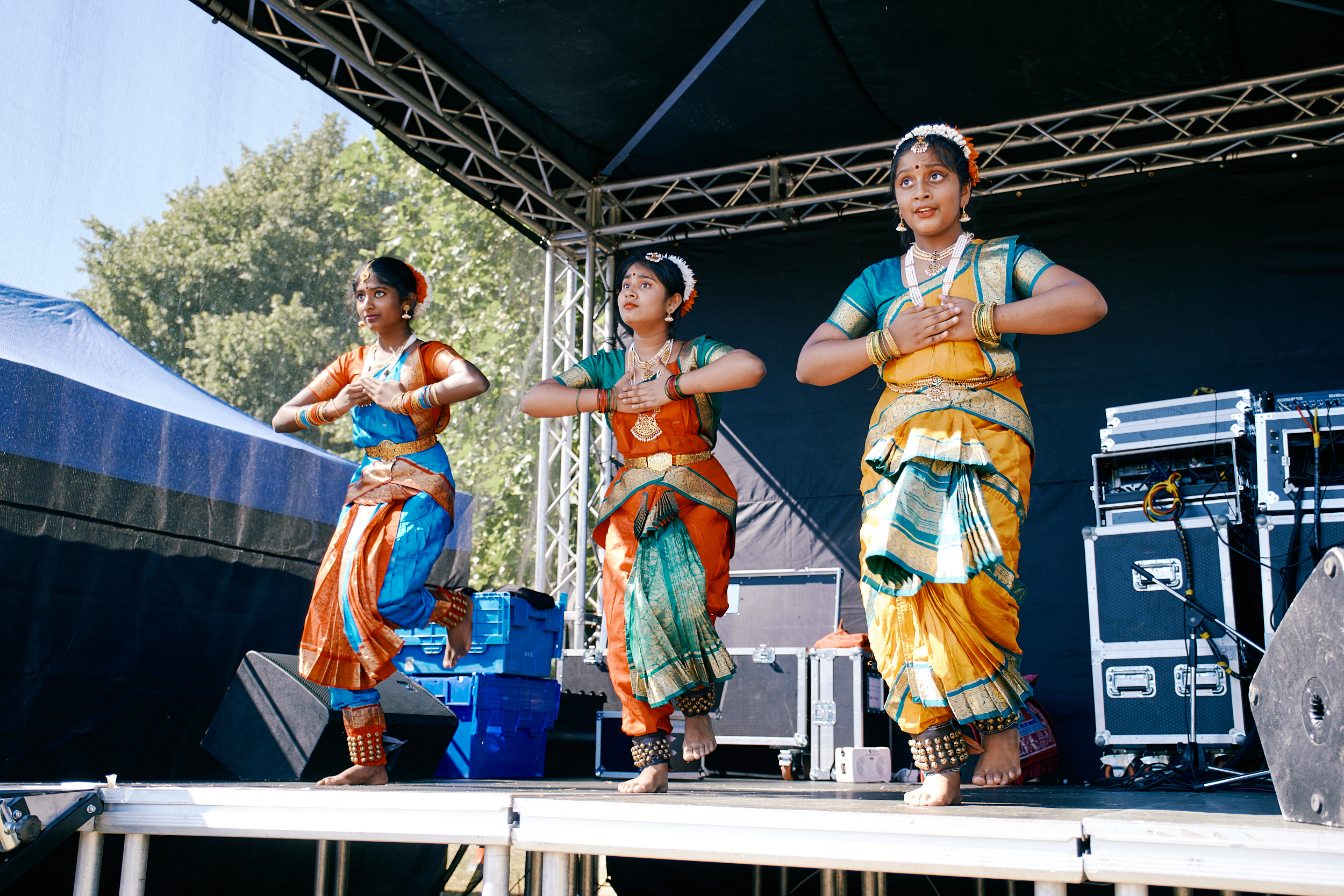 Dancers performing at Ferham Festival
