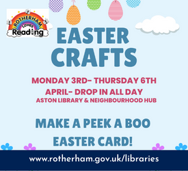 Easter crafts at Aston Library and Neighbourhood Hub