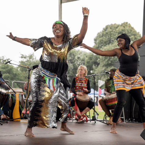 African Dancers on Stage
