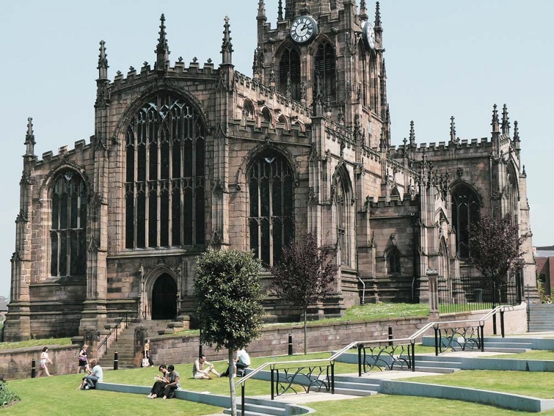 Rotherham Minster and gardens