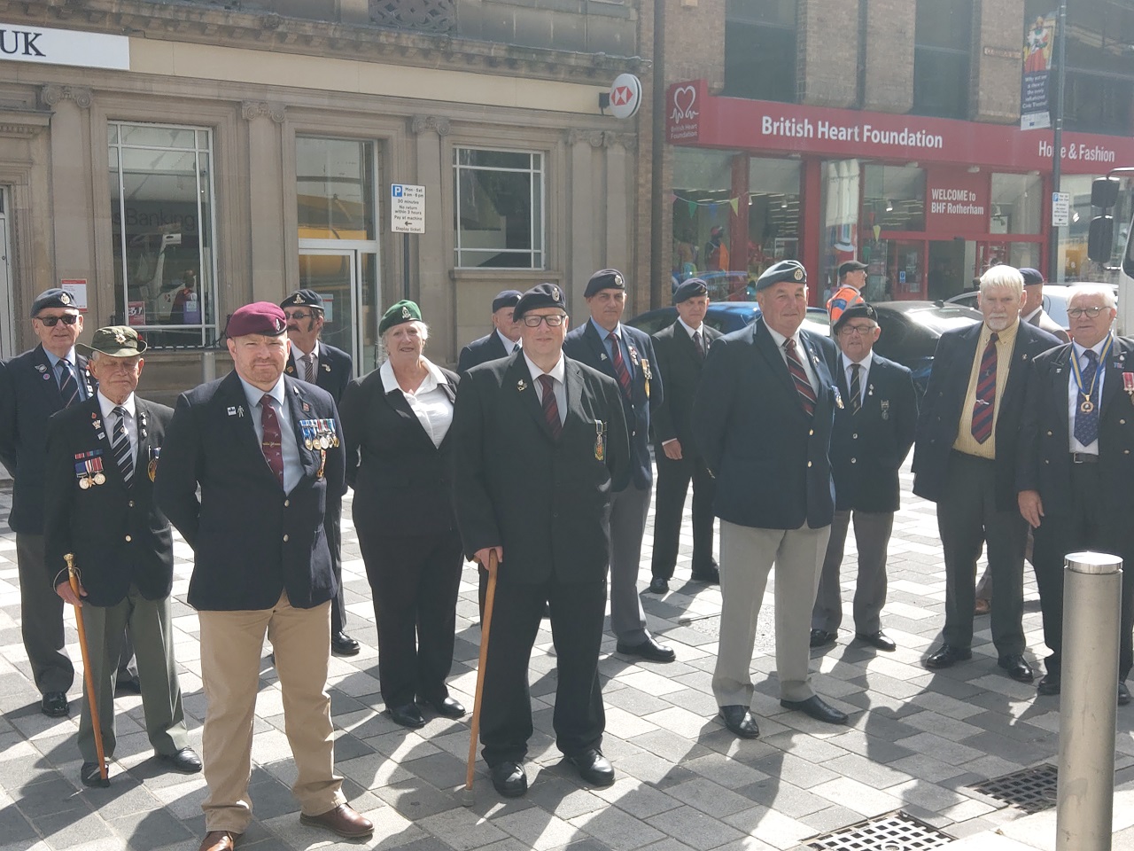 Veterans on parade