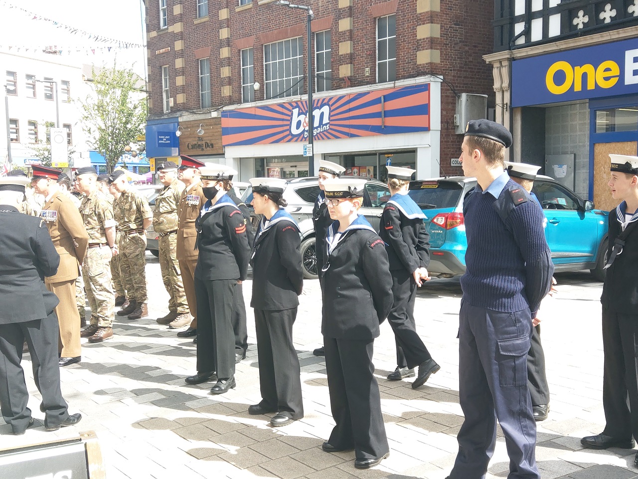 Royal Navy in Rotherham Town Centre