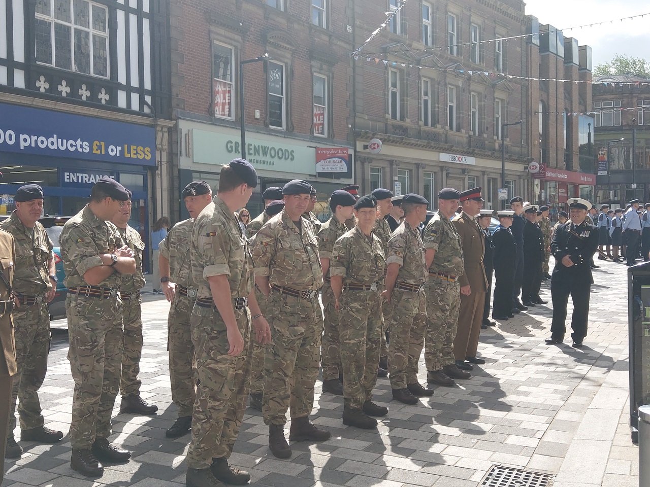 The Army in Rotherham Town Centre