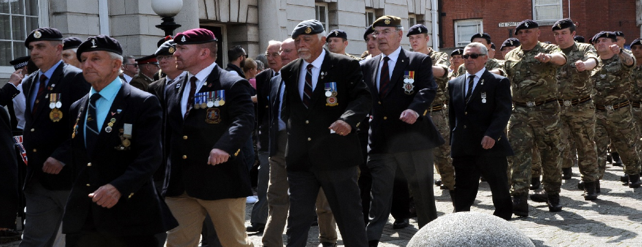 Picture of armed forces serviceman and veterans