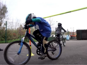 Child riding a bike