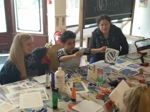 Cllr Cusworth at an event for young people at the Children's Capital of Culture taster session