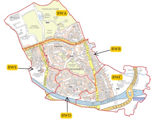 Current polling districts and polling places for brinsworth