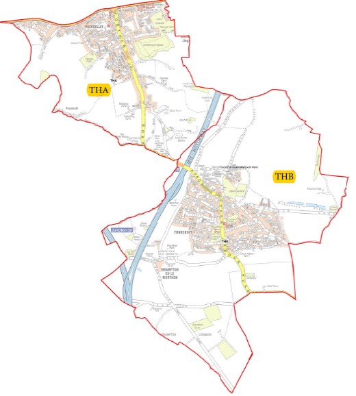 Current polling districts and polling places for thurcroft and wickersley south