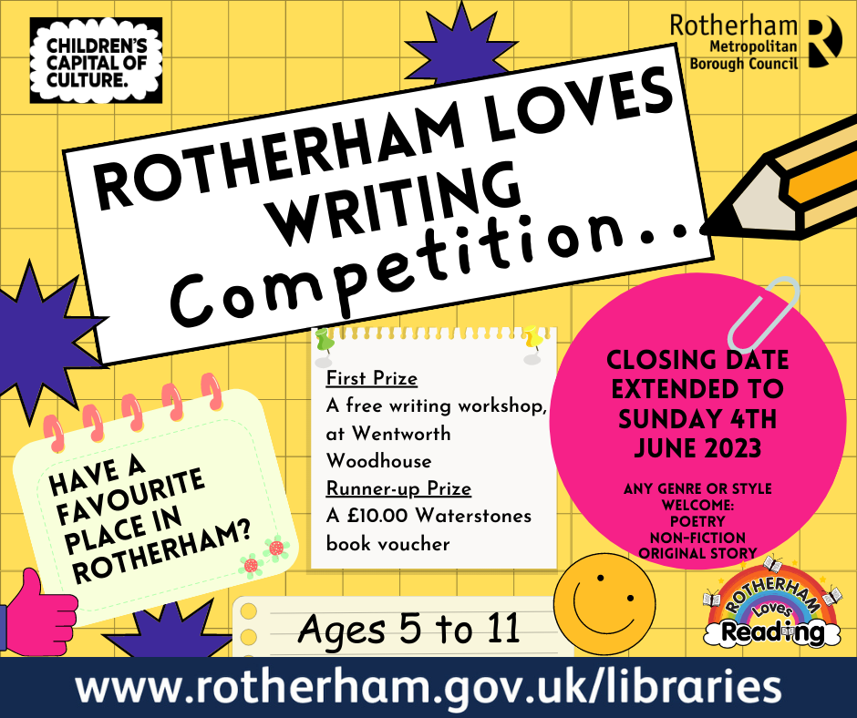 Rotherham loves writing extended date poster