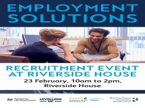 Employment Solutions recruitment event flyer
