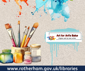 Arts exhibition event graphic