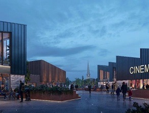 Artist&#039;s impression of the Forge Island leisure development