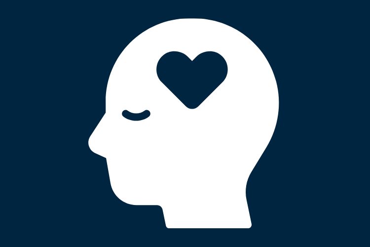 head with a heart illustration