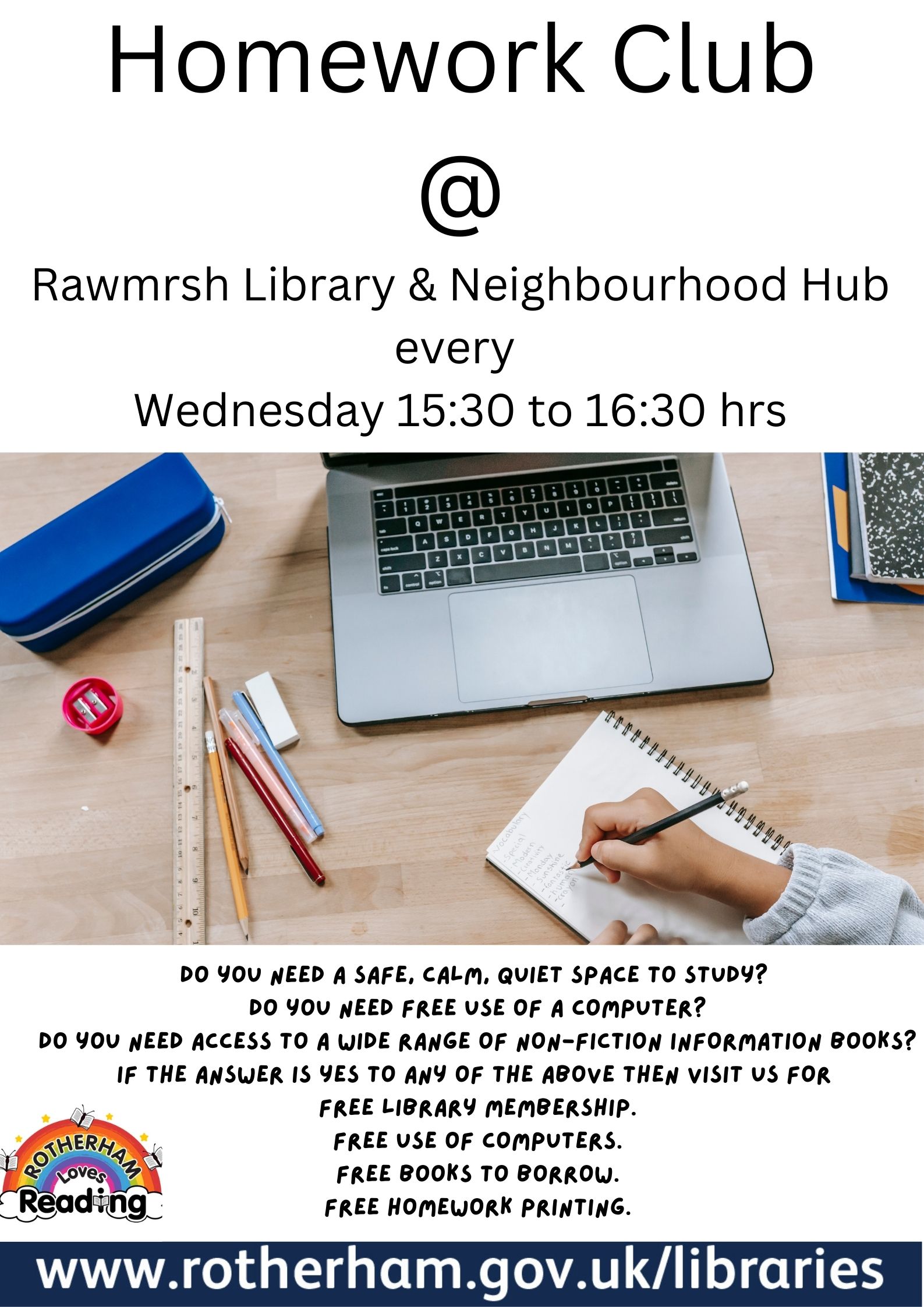 Homework club poster