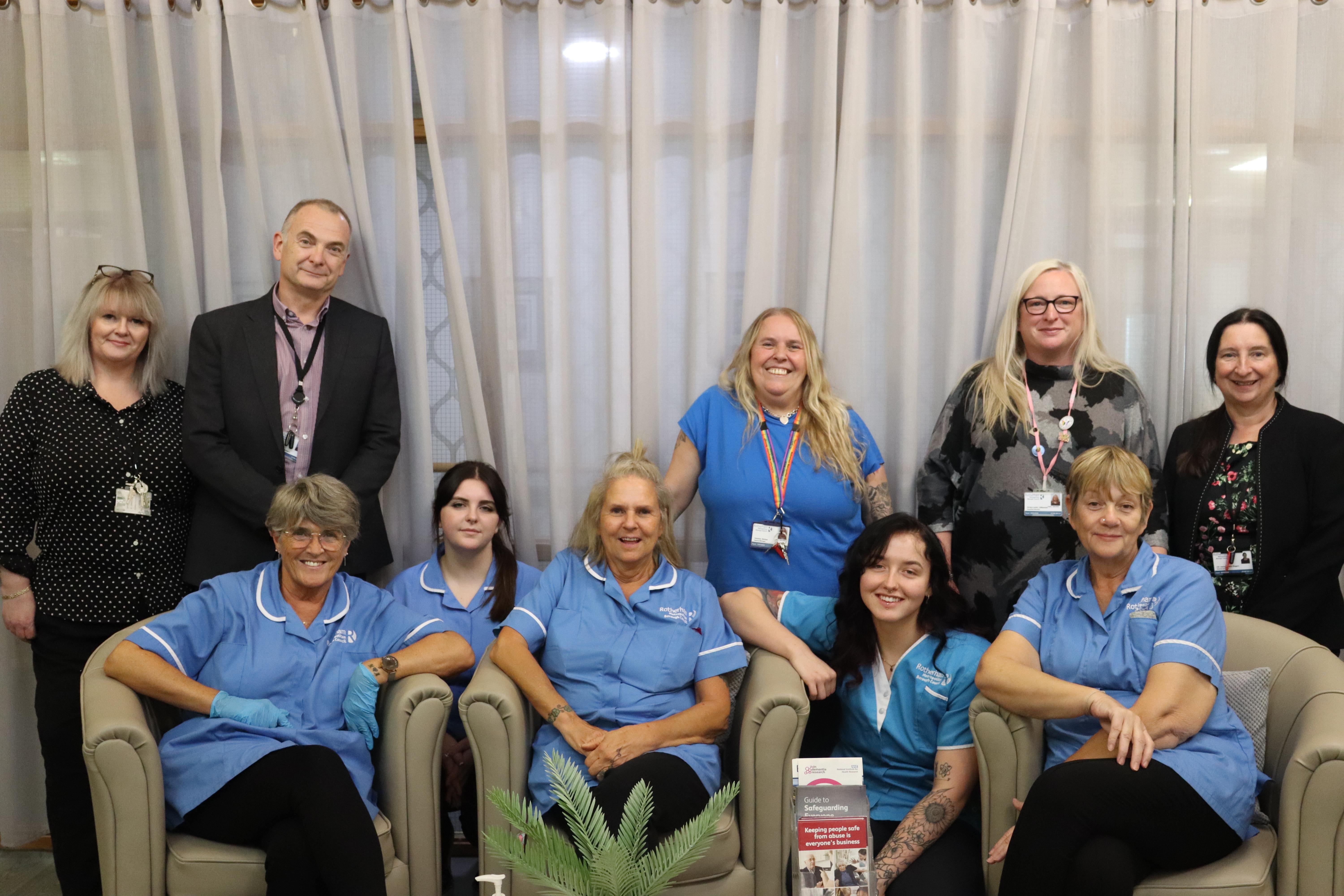Staff and Visitors Pictured at Davies Court
