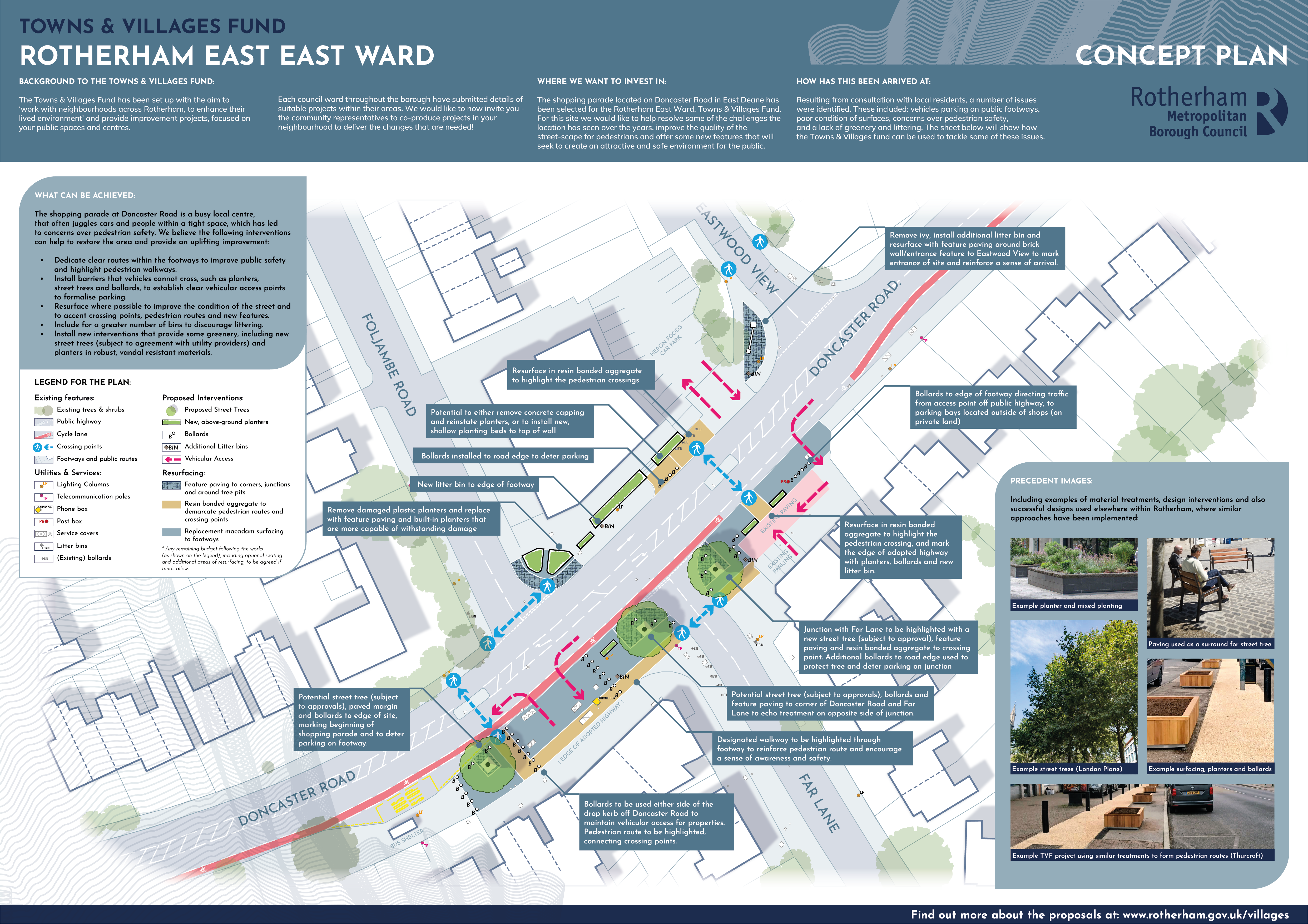 Rotherham East scheme progress and next steps map
