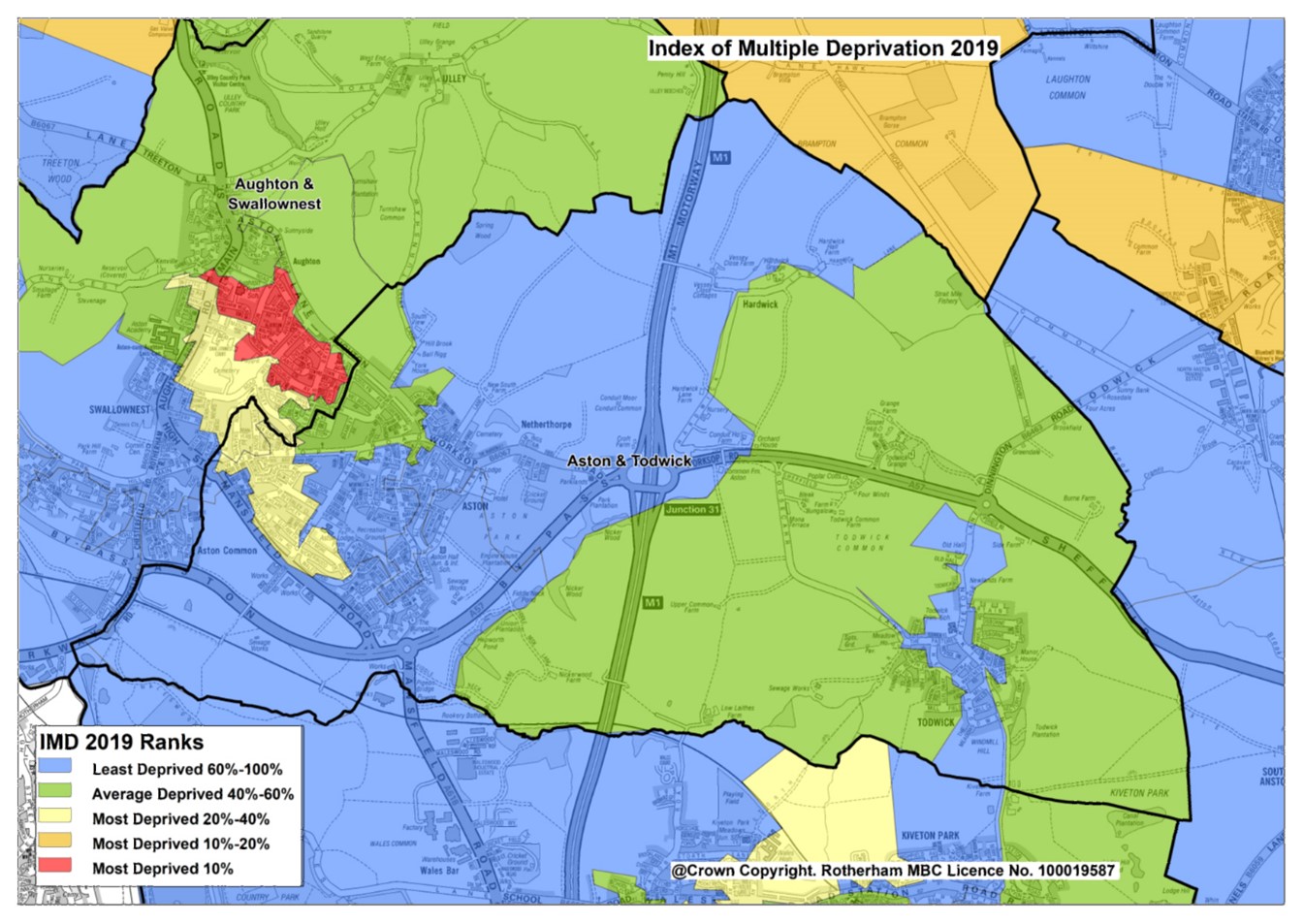 Aston and Todwick IMD map