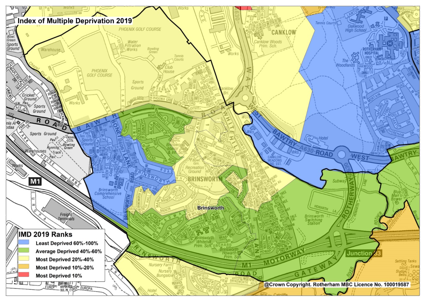 Brinsworth IMD map