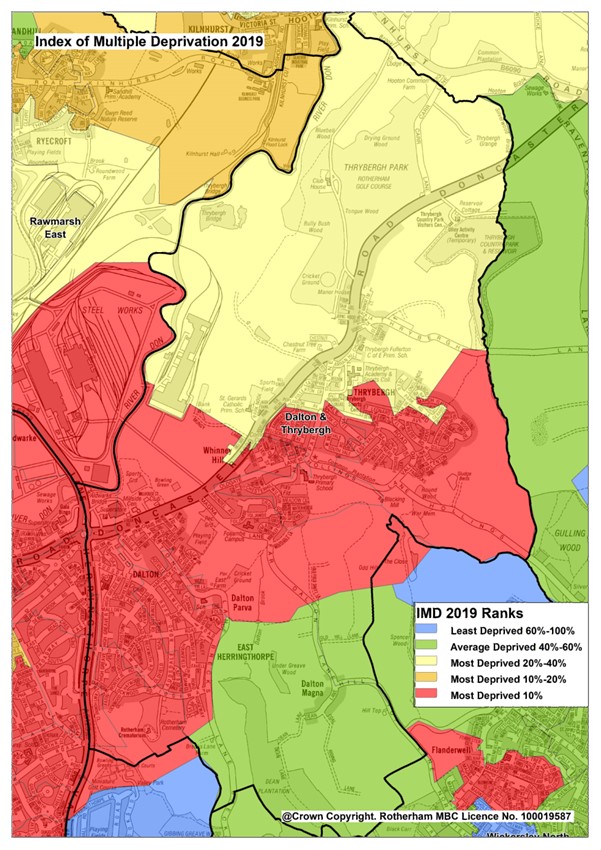 Dalton and Thrybergh IMD map