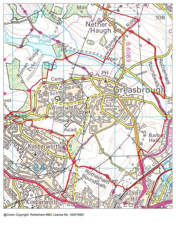 Greasbrough ward map