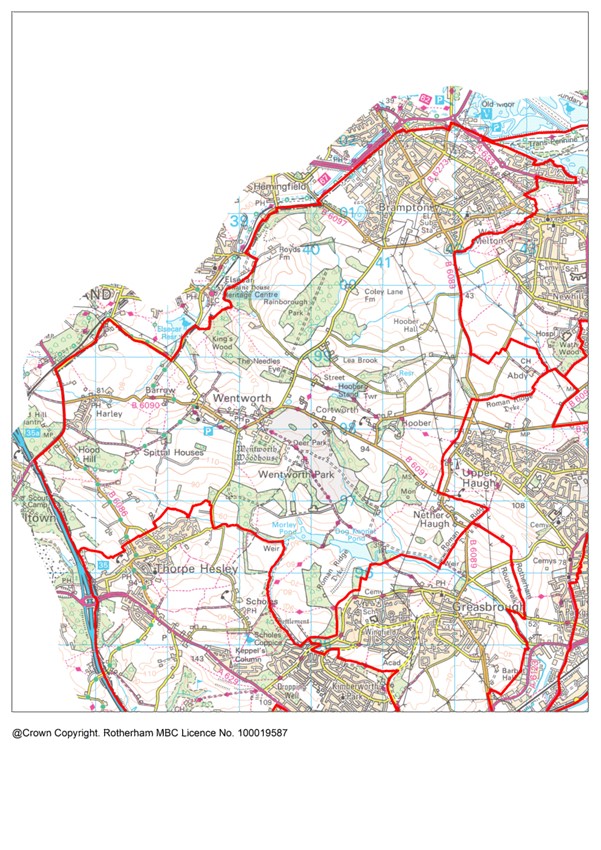 Hoober ward map