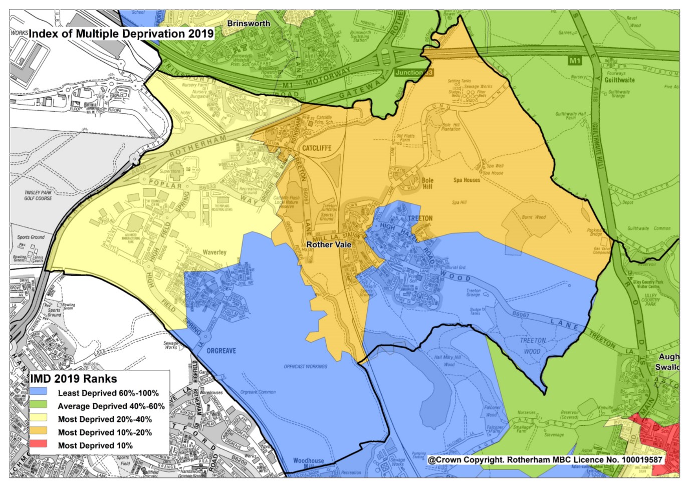 Rother Vale IMD map