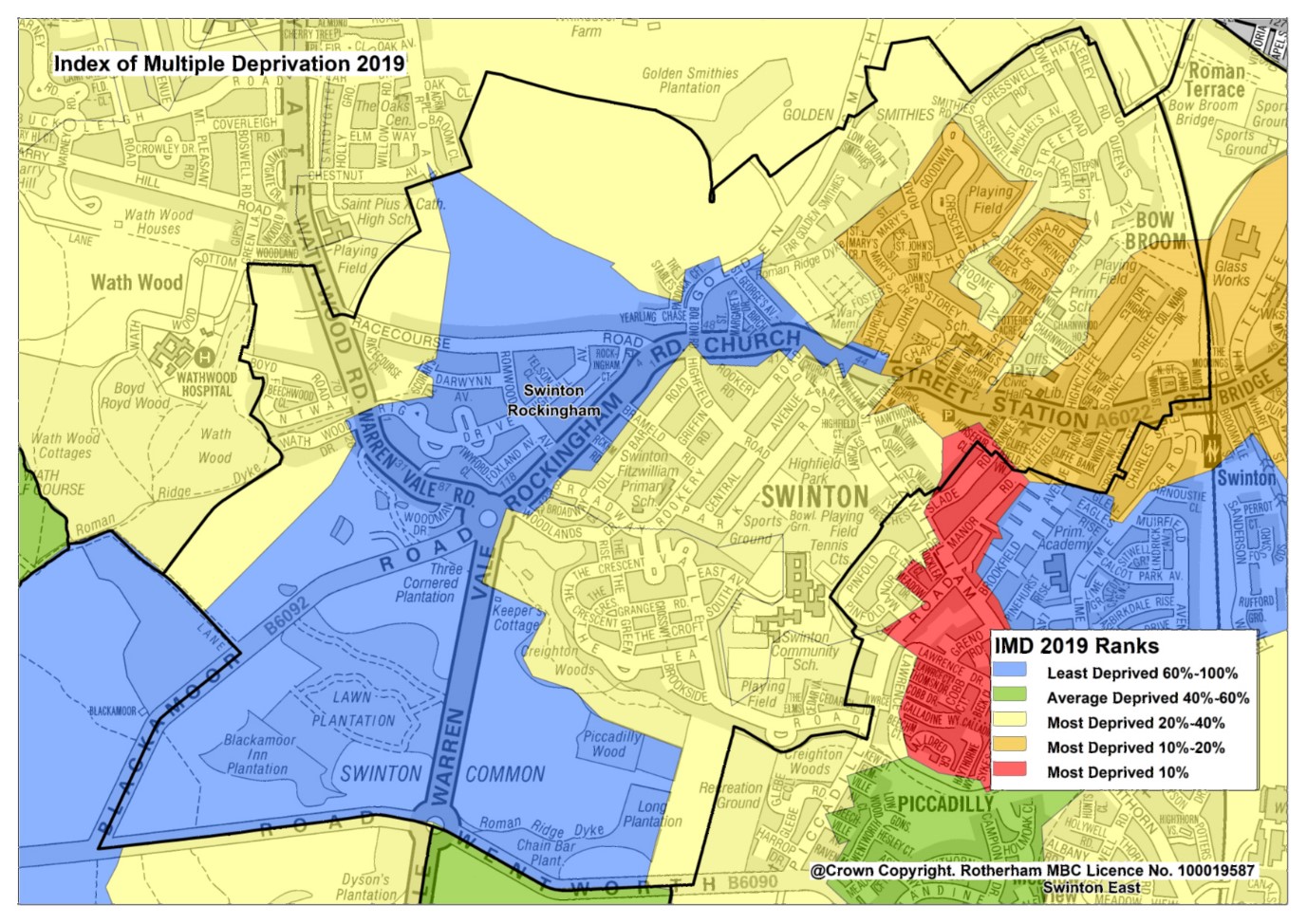 Swinton Rockingham IMD map