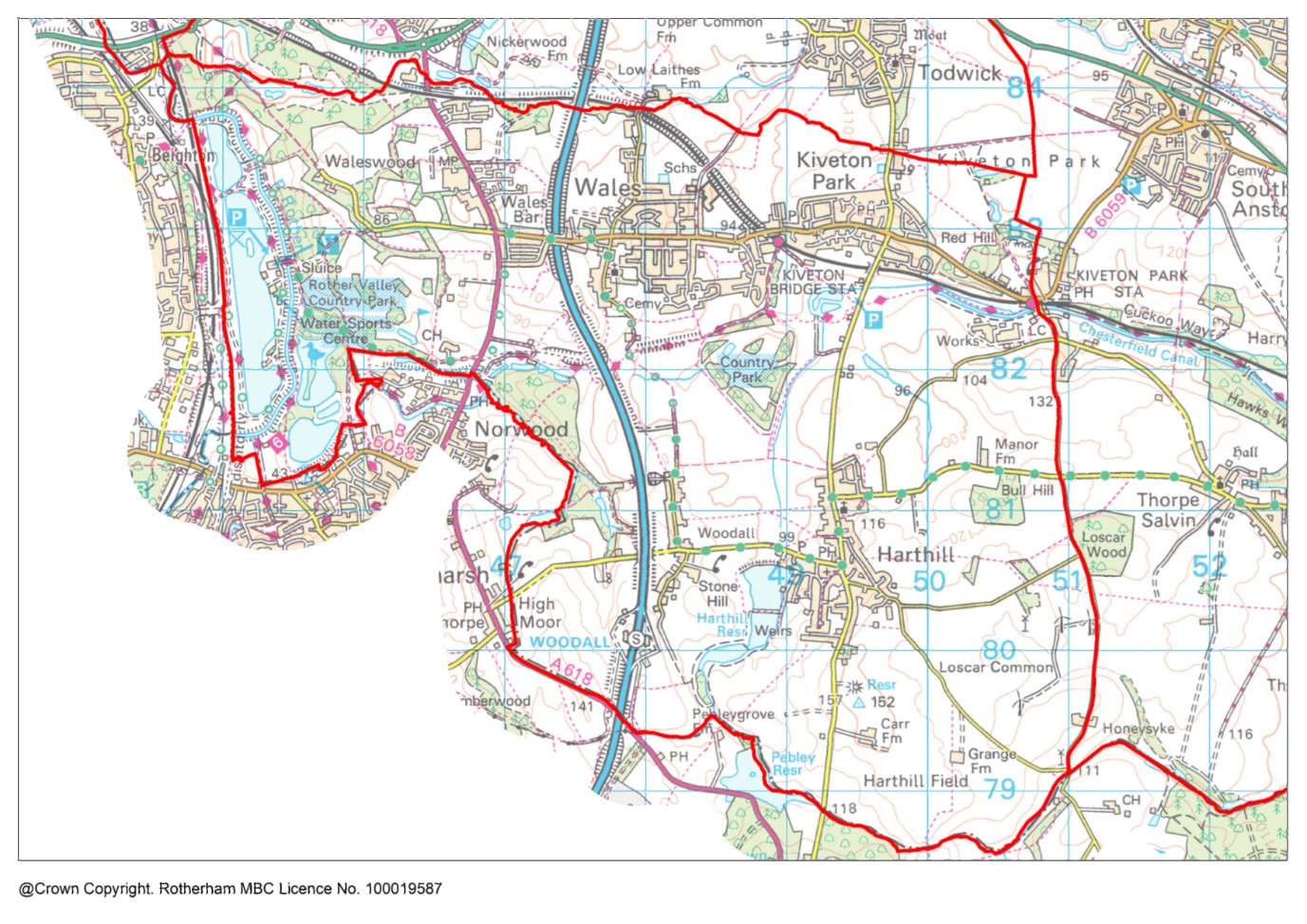 Wales ward map