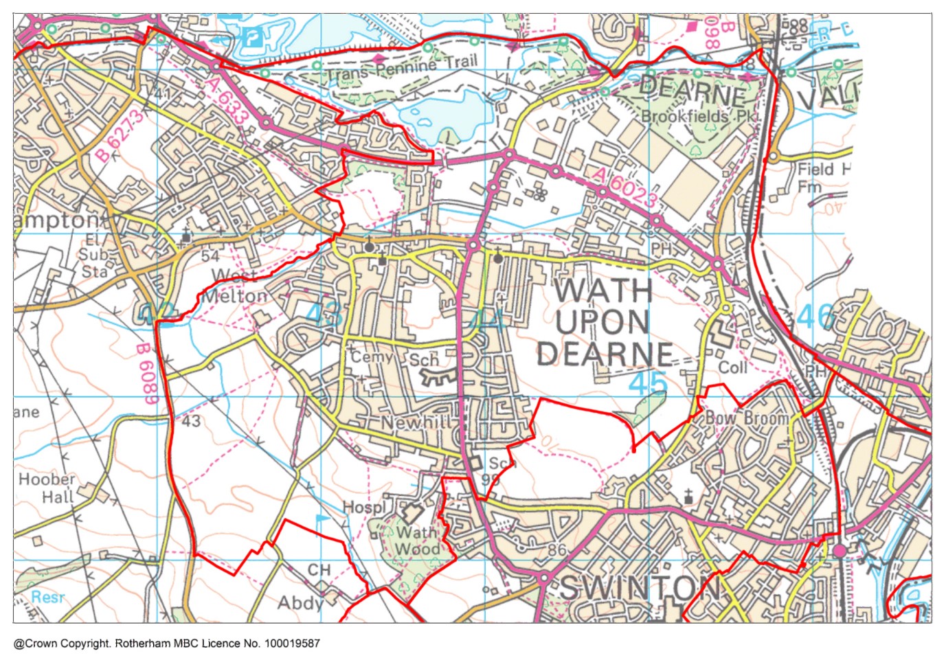 Wath ward map