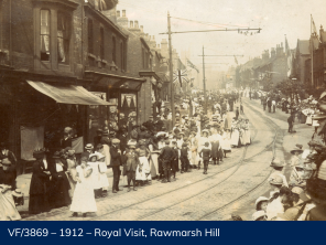 VF/3869 – 1912 – Royal Visit, Rawmarsh Hill photo