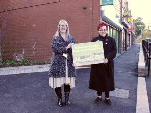 Cllr Tracey Wilson with Cllr Sarah Allen