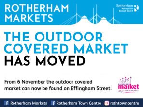 The outdoor covered market has moved