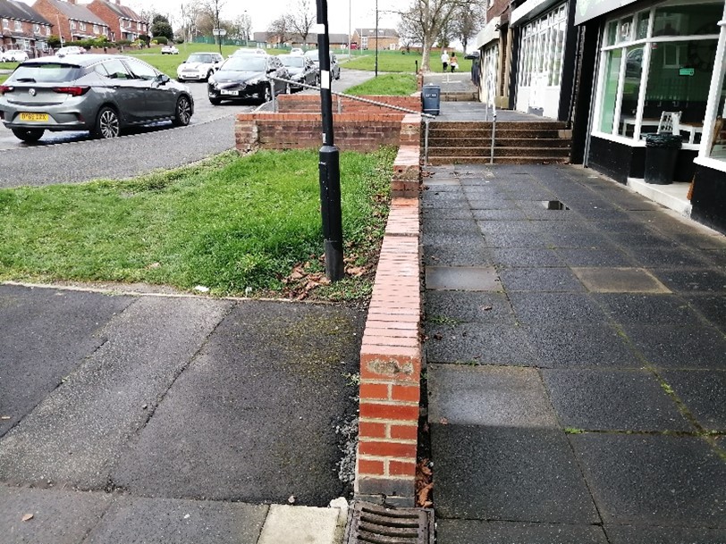 Swinton Site Issues showing broken wall