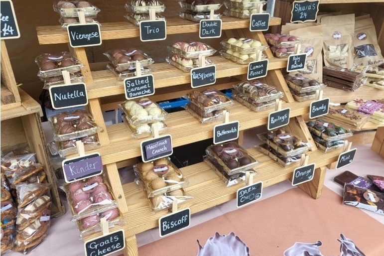 Produce on display