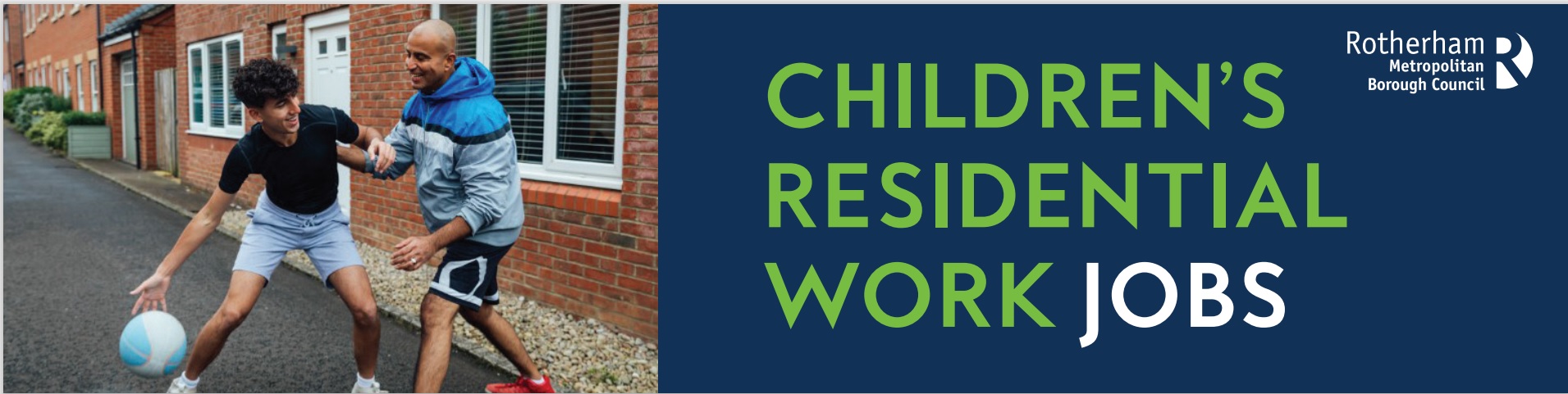 Childrens residential work jobs banner