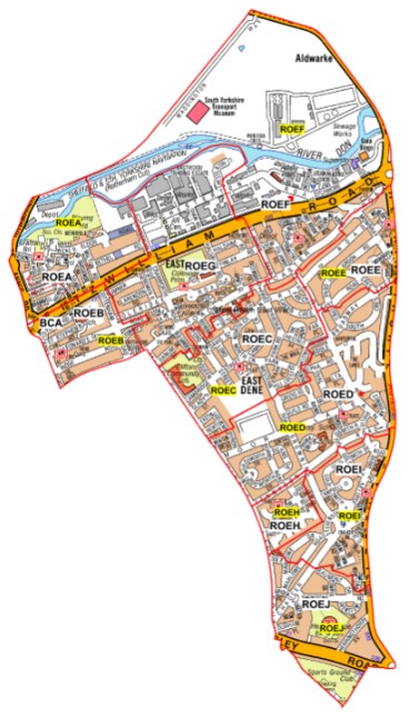 Proposed polling districts and polling places for Rotherham east