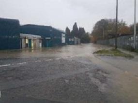 Scooby lane parkgate under water
