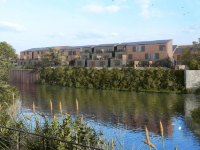 Artist's impression of new homes at Sheffield Road