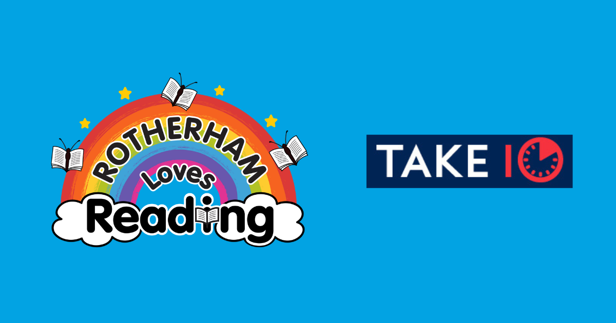 Take 10 and Rotherham Loves Reading logos