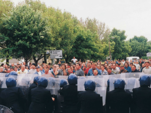 People standing in a crowd