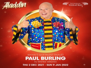 Paul Burling will star in Aladdin at Rotherham Civic Theatre
