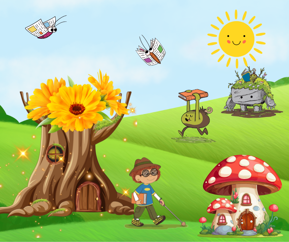 Fairy doors shown with other fairy tale creatures.