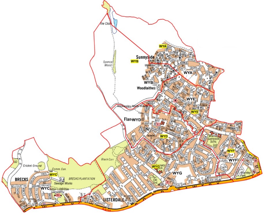 Proposed polling districts and polling places for Wickersley north